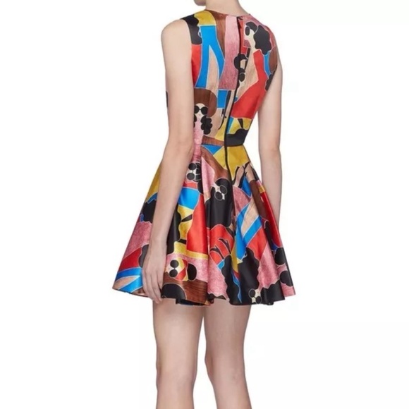 🎀SOLD🎀Alice + Olivia Stasia Stace Face Print Pleated Dress - Picture 4 of 10